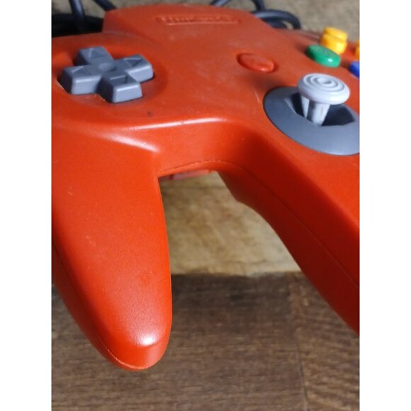 N64 Nintendo 64 Original Red Original Controller OEM NUS-005 Tested - Picture 7 of 11